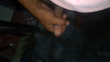 Masturbating